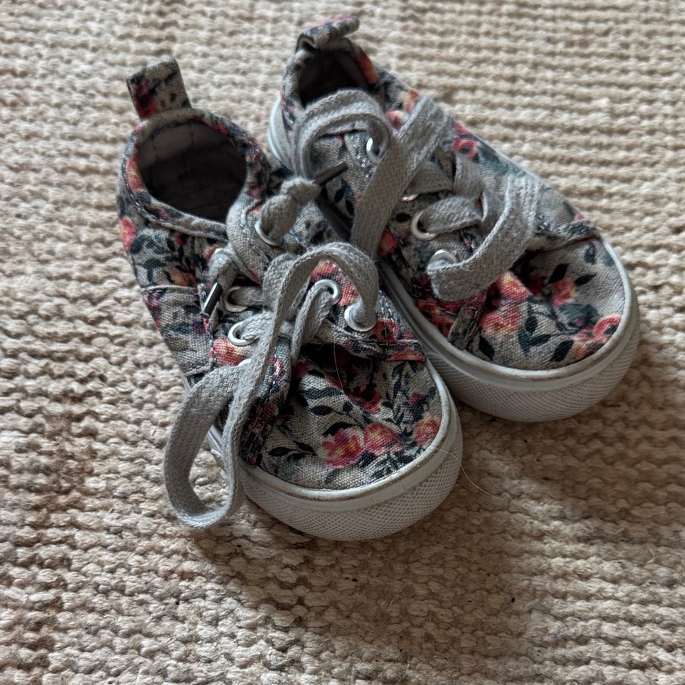 Floral Kids Sneakers